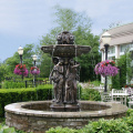 High quality outdoor large bronze fountain carving ladies and lions for decorative square or backyard